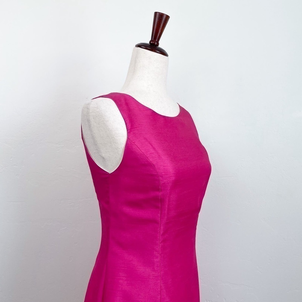 Saks Fifth Avenue | Lotus Grace Pink Sleeveless Sheath Mini Dress - Picture 4 of 9